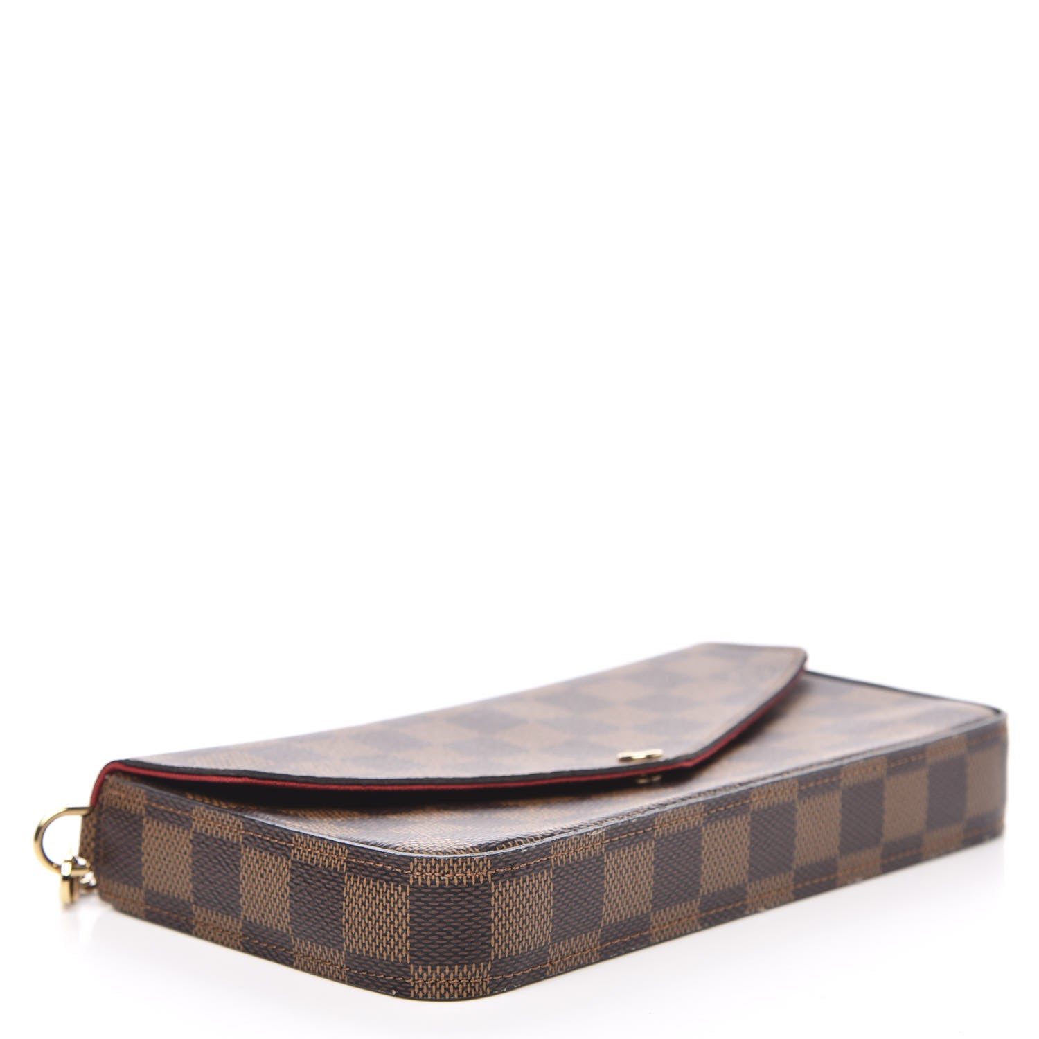 Louis Vuitton Damier Ebene Pochette Felicie Chain Wallet 5 of 11