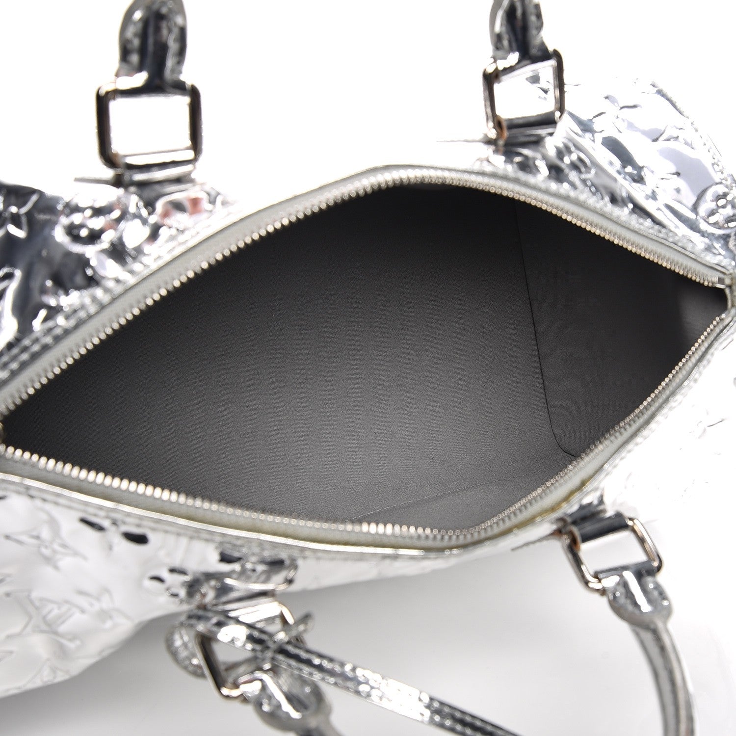 Louis Vuitton Monogram Miroir Speedy 30 Silver 5 of 11