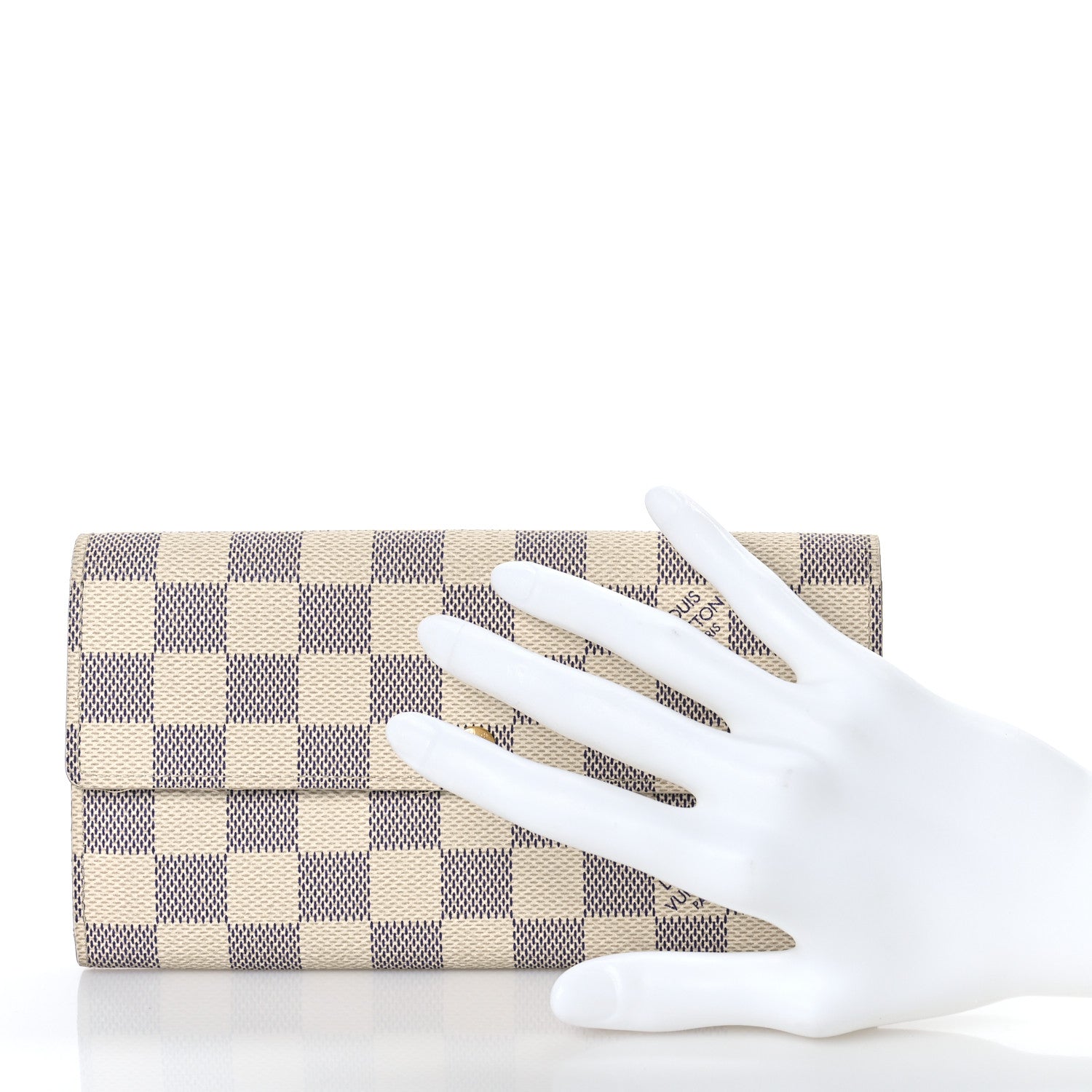 Louis Vuitton Damier Azur Sarah Wallet 2 of 10