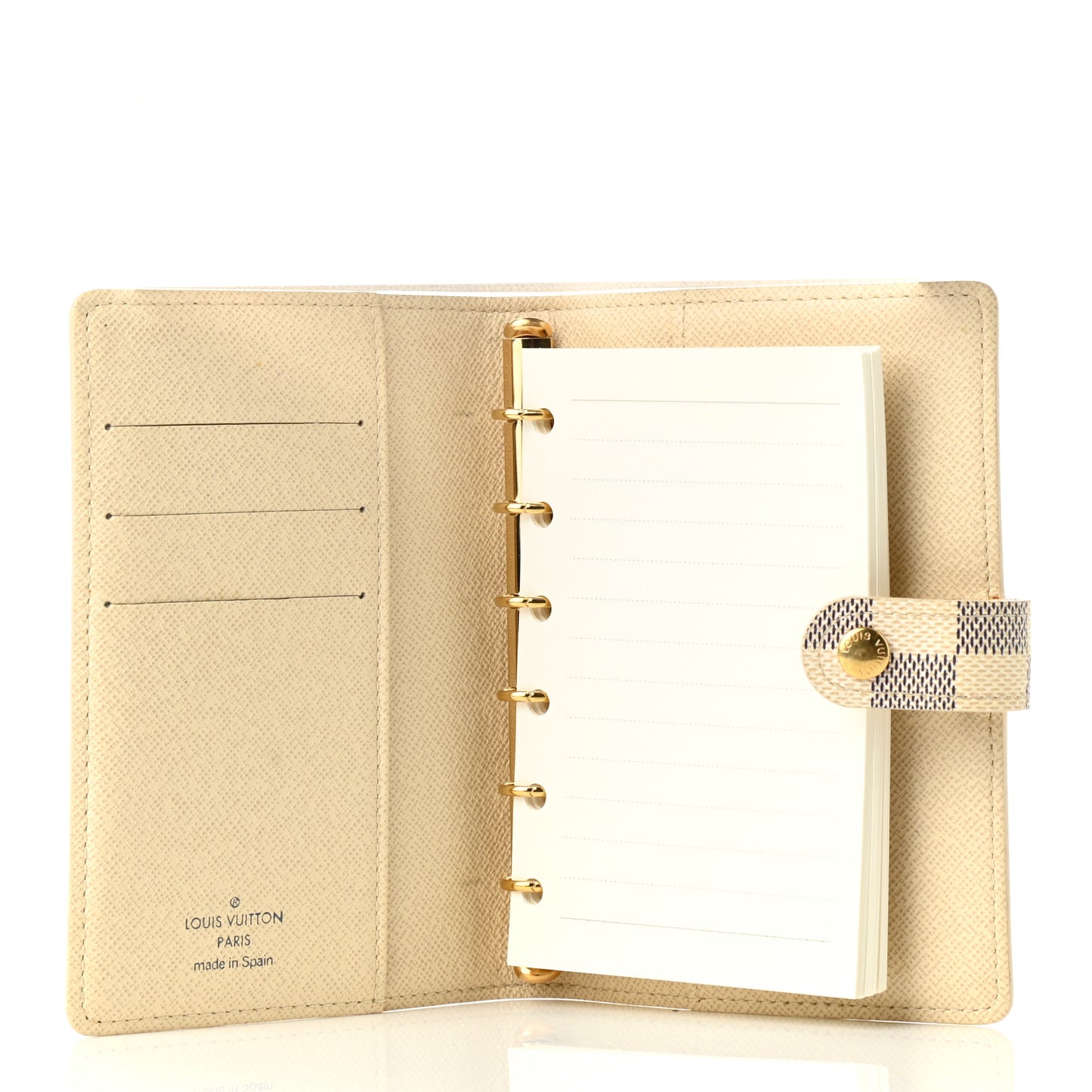 Damier Azur Small Ring Agenda Cover