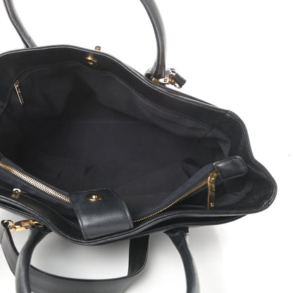 Chanel Calfskin Cerf Shopper Tote Black 6 of 14