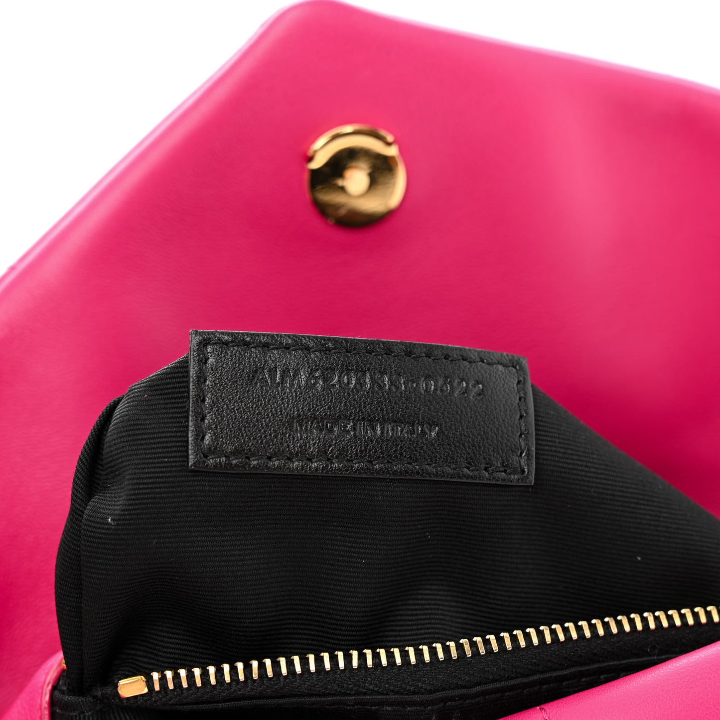 Lambskin Quilted Toy Loulou Puffer Monogram Chain Satchel Bubblegum