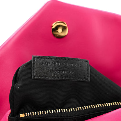 Saint Laurent Lambskin Quilted Toy Loulou Puffer Monogram Chain Satchel Bubblegum 7 of 11