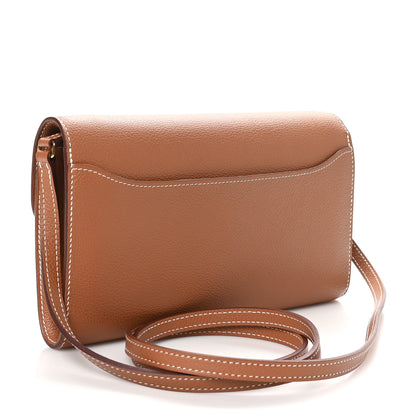 Hermes Evercolor Constance Wallet To Go Gold 3 of 11