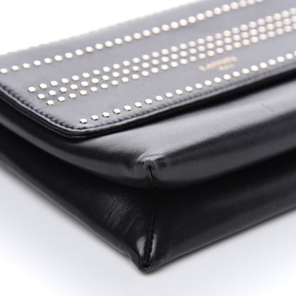Lanvin Lambskin Studded Mini Sugar Flap Shoulder Bag Black 6 of 11