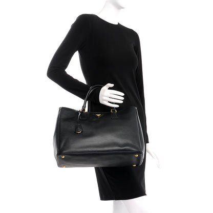 Prada Saffiano Lux Large Tote Nero Black 2 of 12
