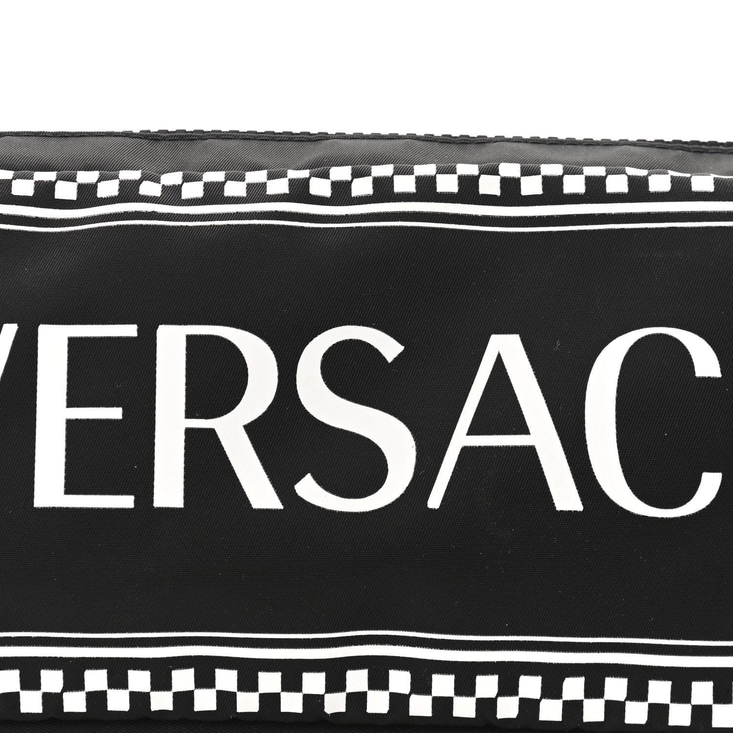 Versace Nylon Logo Two Tone Belt Bag Black 7 of 9