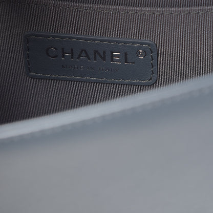 Chanel Calfskin Chevron Quilted Small Boy Flap Grey 6 of 12