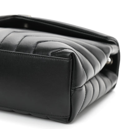 Saint Laurent Calfskin Y Quilted Monogram Small Loulou Chain Satchel Black 11 of 11
