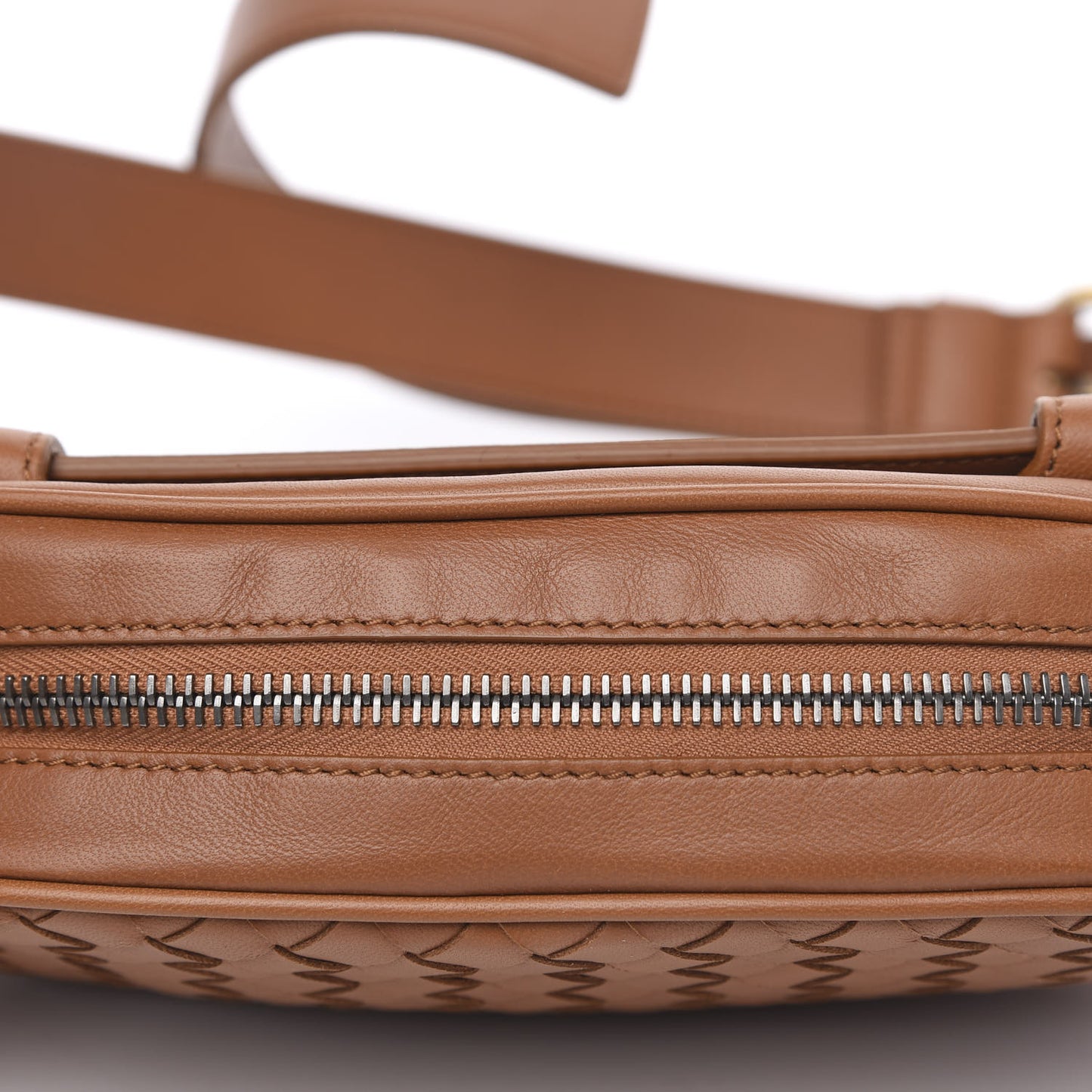 Nappa Intrecciato Belt Bag Noce