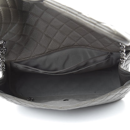 Chanel Calfskin Quilted Small XXL Travel Flap Bag Khaki 5 of 10