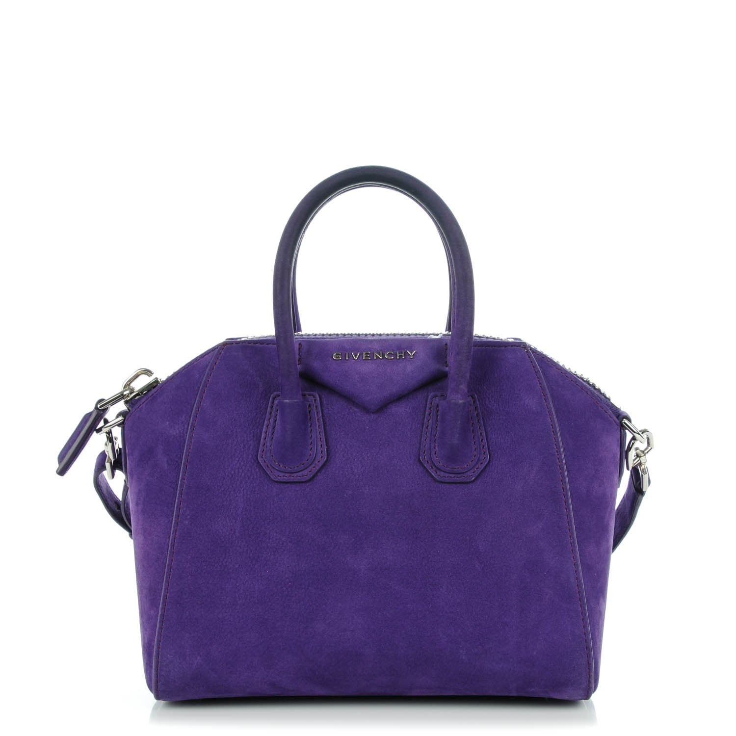 Givenchy Nubuck Mini Antigona Purple 1 of 9