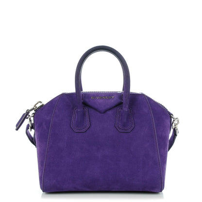 Givenchy Nubuck Mini Antigona Purple 1 of 9