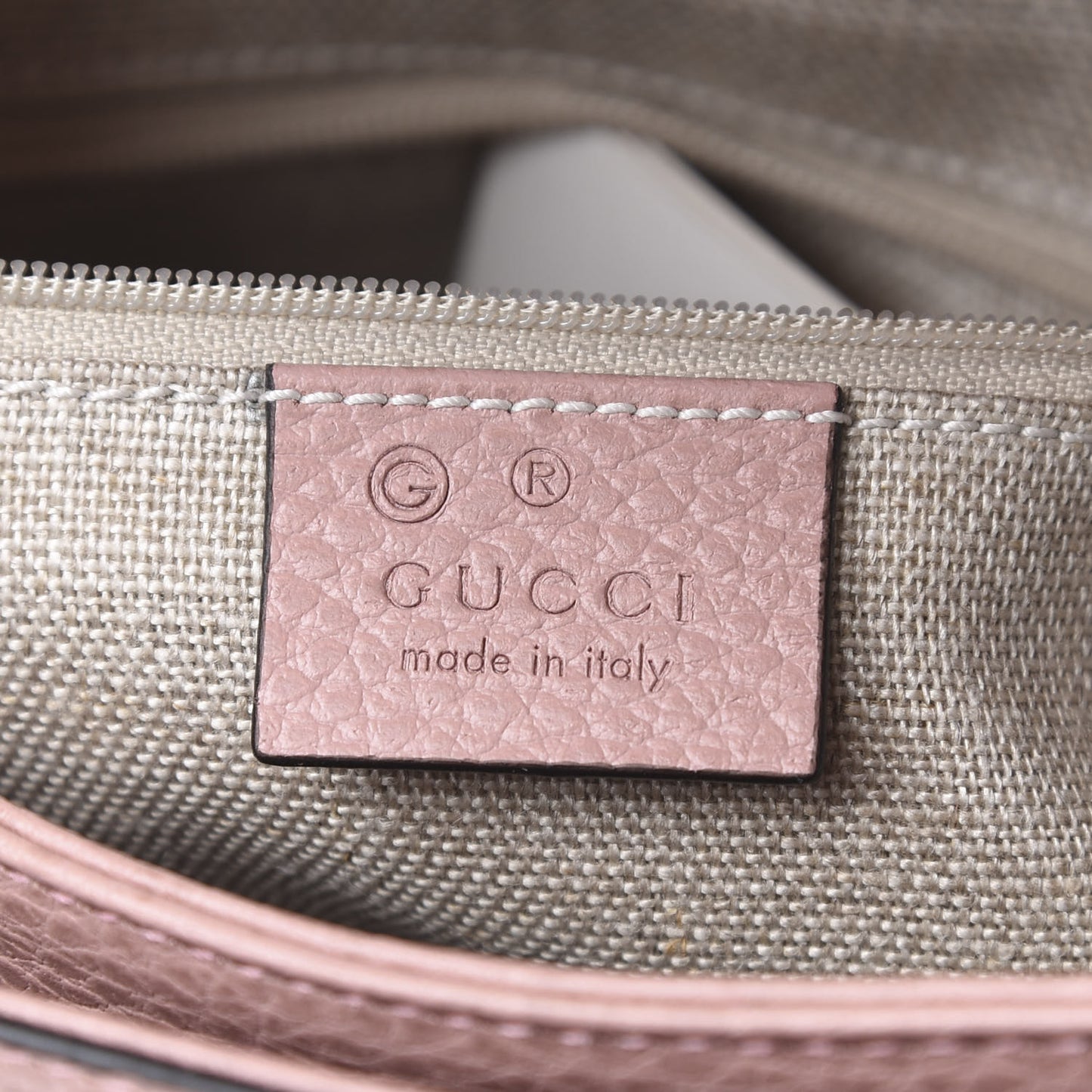 Dollar Calfskin Interlocking G Top Handle Shoulder Bag Soft Pink