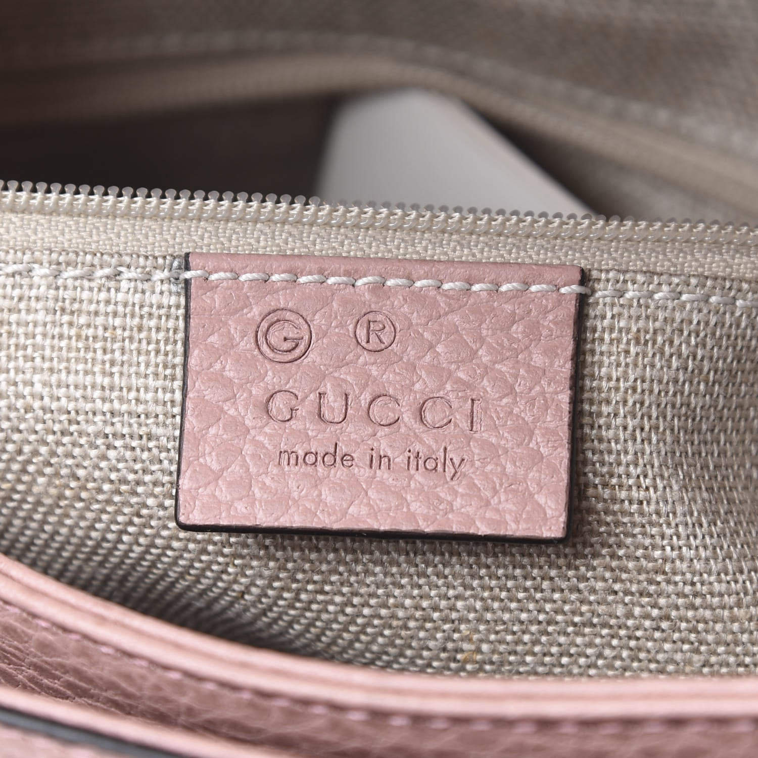 Gucci Dollar Calfskin Interlocking G Top Handle Shoulder Bag Soft Pink 6 of 10
