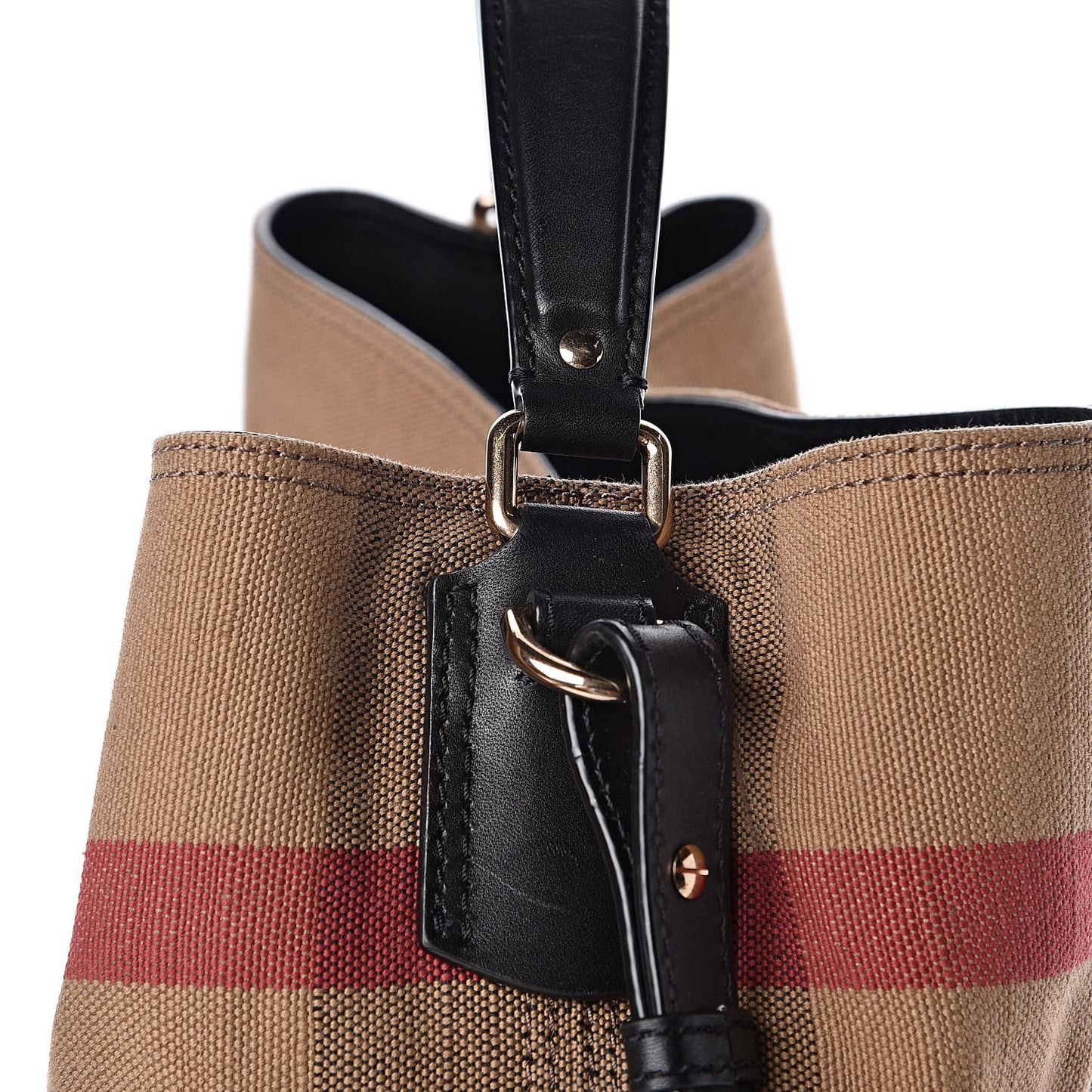 Canvas Mega Check Medium Ashby Hobo Black