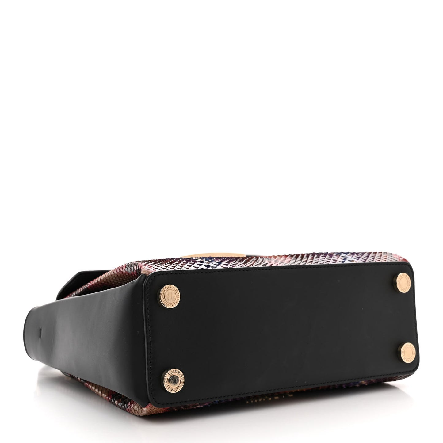 Snakeskin Serpenti Viper Top Handle Bag Multicolor