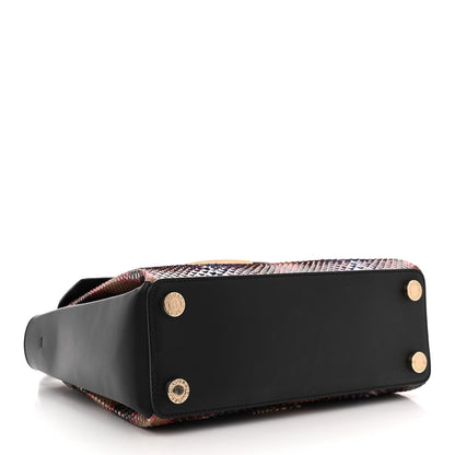 Bulgari Snakeskin Serpenti Viper Top Handle Bag Multicolor 4 of 16