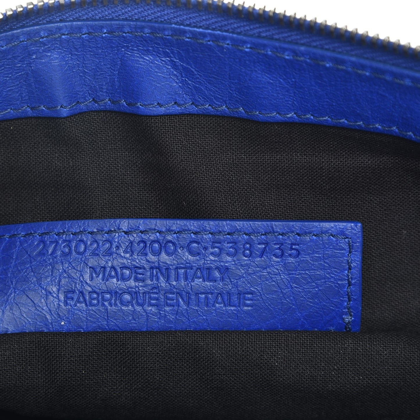 Agneau Arena Classic Hardware Medium Clip Bleu Cobalt