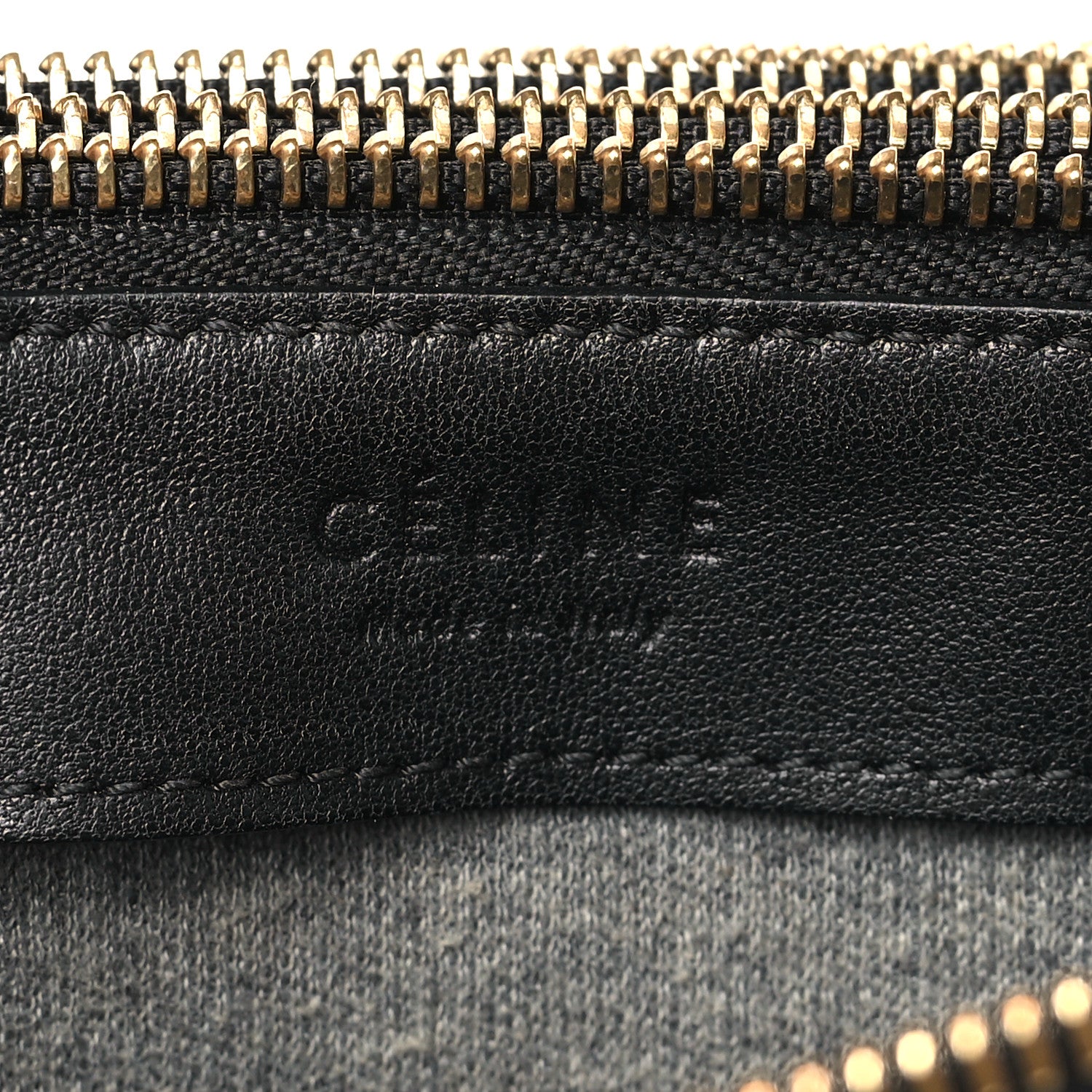 Celine Lambskin Large Trio Crossbody Bag Black 8 of 10