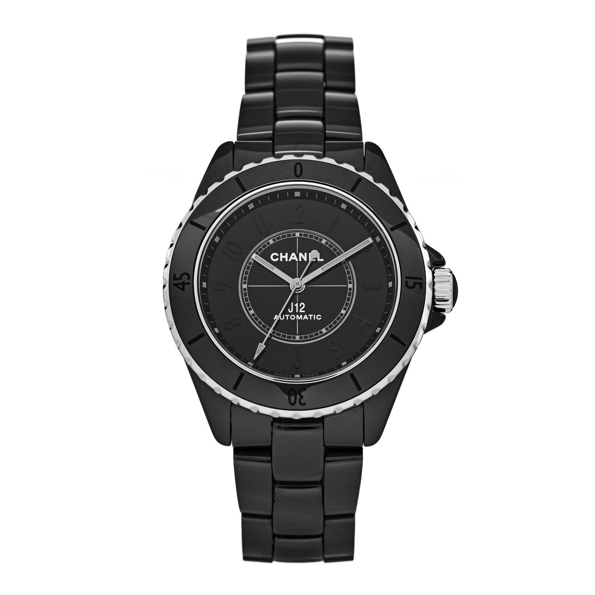 Chanel Stainless Steel Ceramic 38mm J12 Phantom Automatic Watch Black 1 of 5