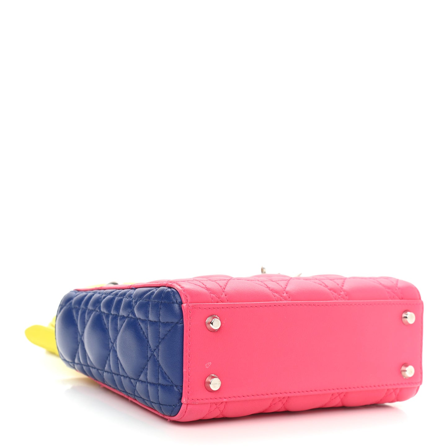 Lambskin Cannage Mini Lady Dior Multicolor