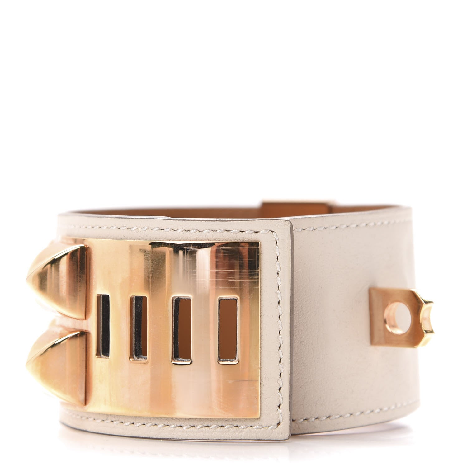 Hermes Swift Collier de Chien CDC Bracelet S Craie 6 of 6