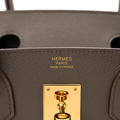Hermes Epsom Birkin Sellier 30 Etain 7 of 12
