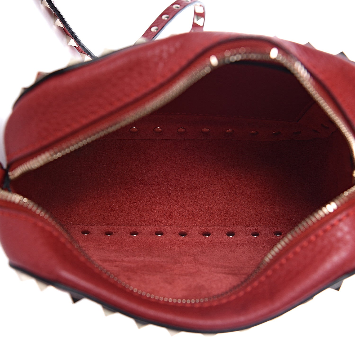 Valentino Garavani Grained Calfskin Rockstud Camera Crossbody Bag Rosso Valentino 5 of 10