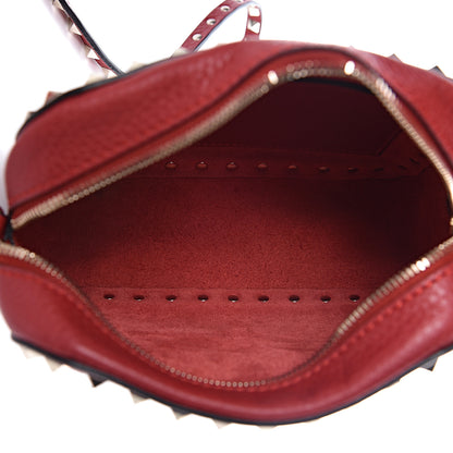 Valentino Garavani Grained Calfskin Rockstud Camera Crossbody Bag Rosso Valentino 5 of 10