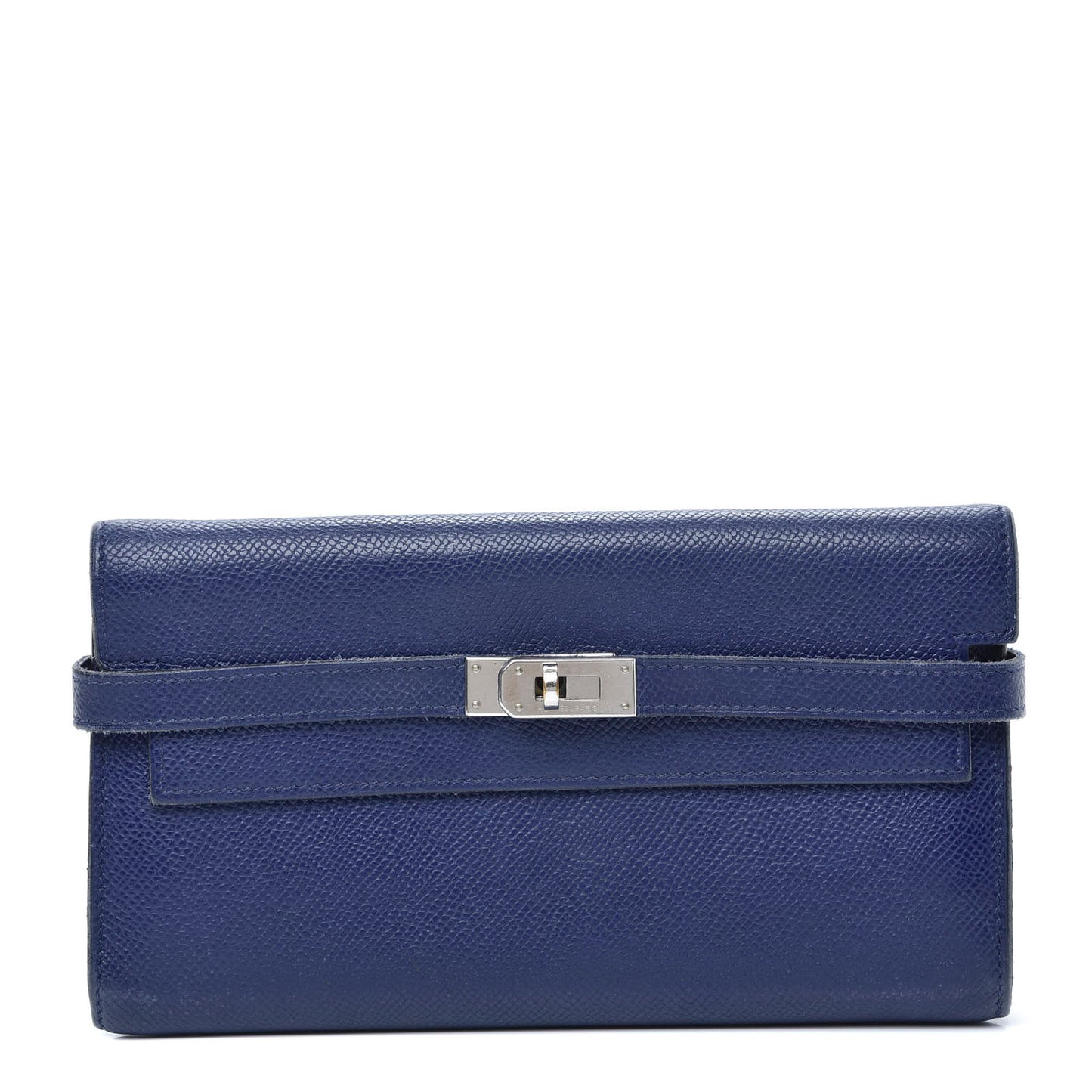 Epsom Kelly Longue Wallet Bleu Electrique