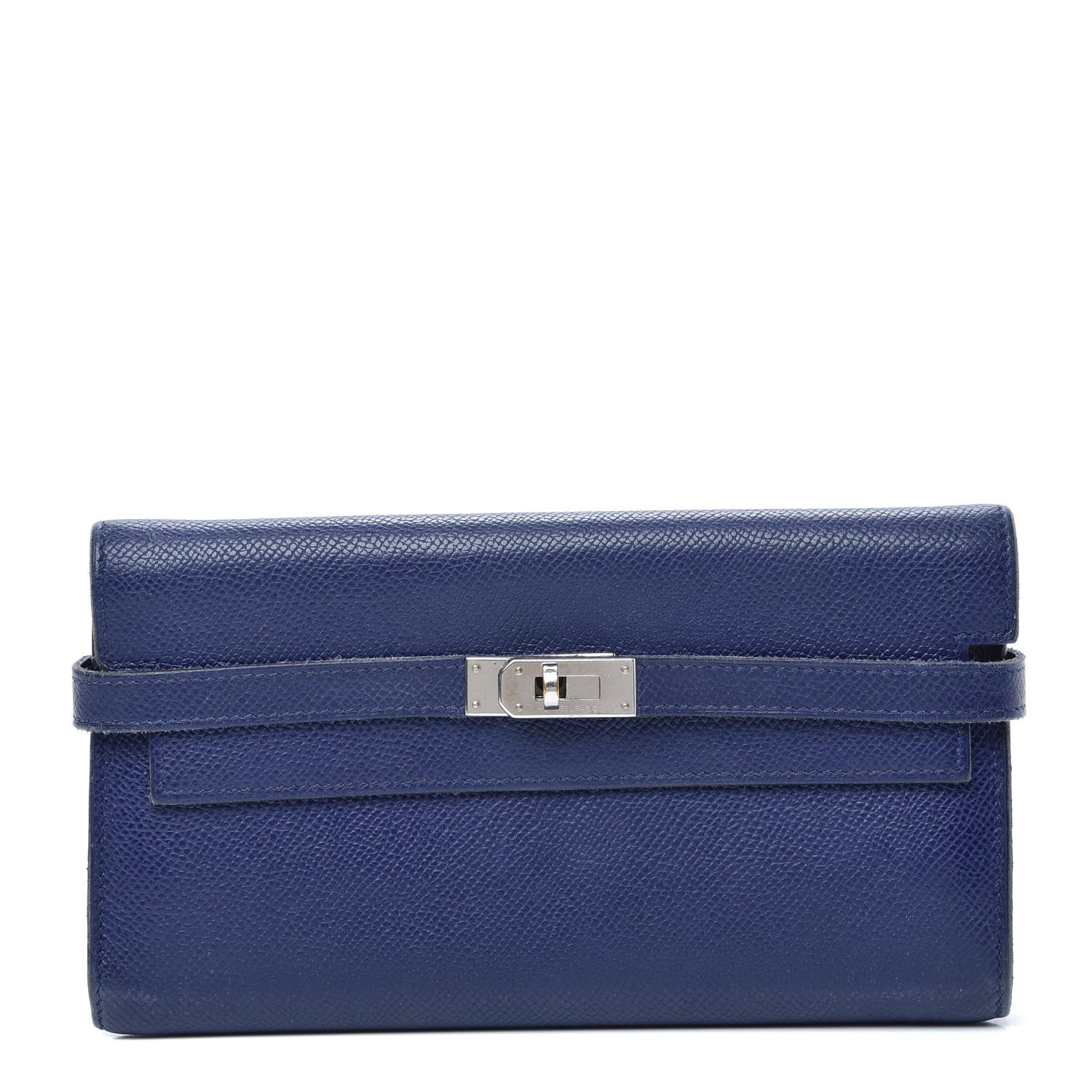 Hermes Epsom Kelly Longue Wallet Bleu Electrique 1 of 14