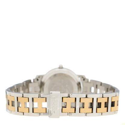 Hermes Stainless Steel 24mm Clipper Quartz Watch Gold 3 of 4