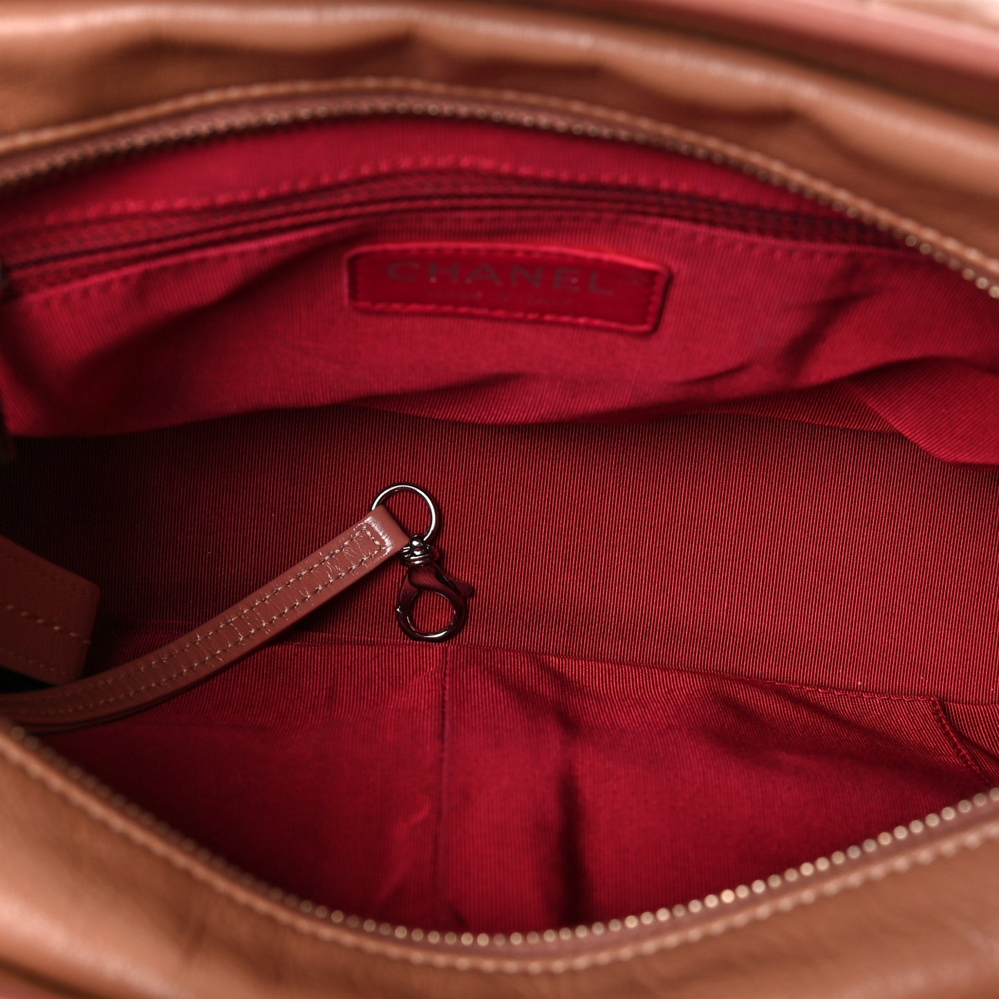 Aged Calfskin Quilted Medium Gabrielle Hobo Pink