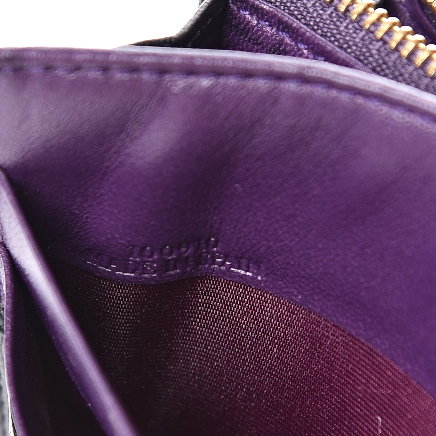 Nappa Bow Chain Wallet Black