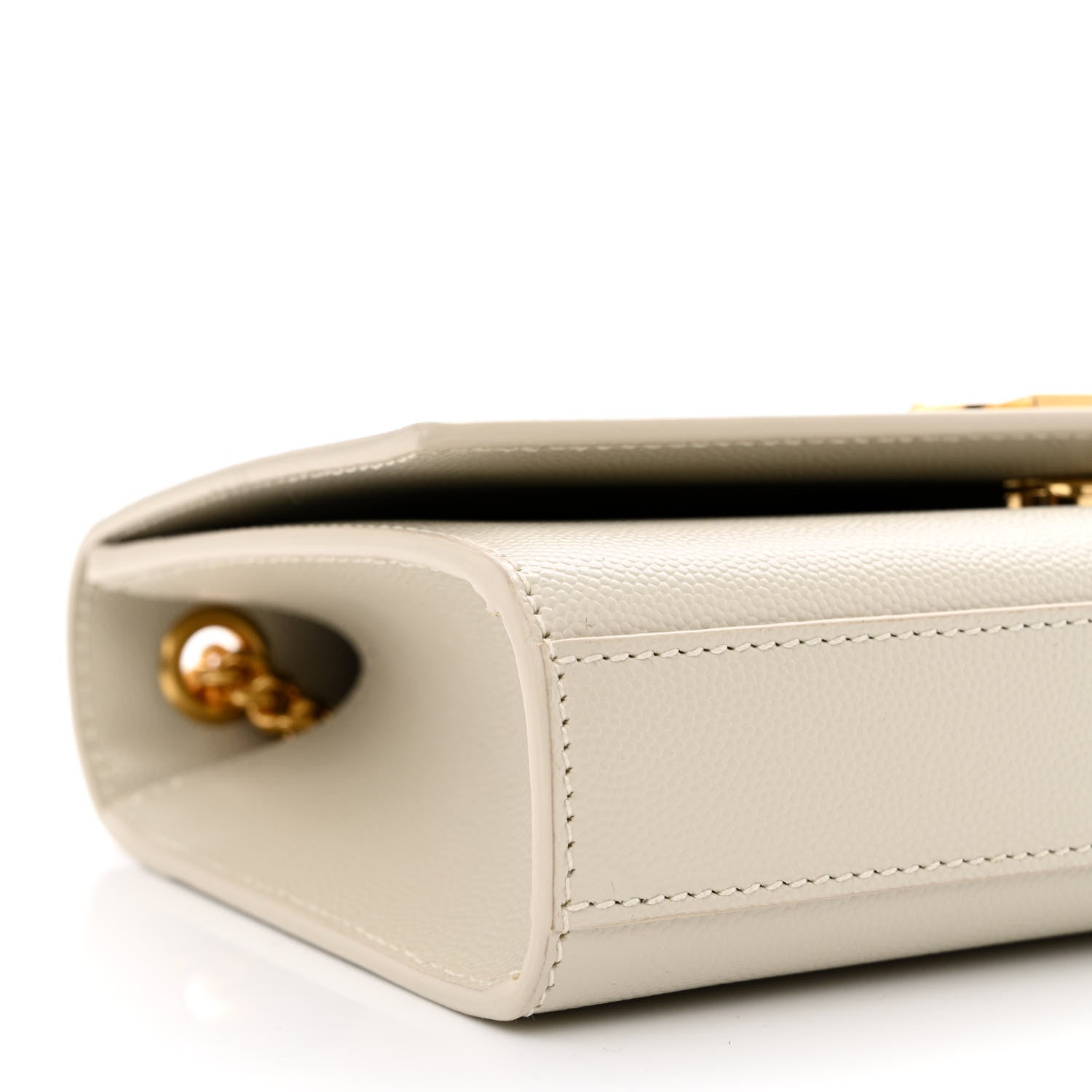 Saint Laurent Grain De Poudre Small Monogram Kate Satchel Crema Soft 8 of 9