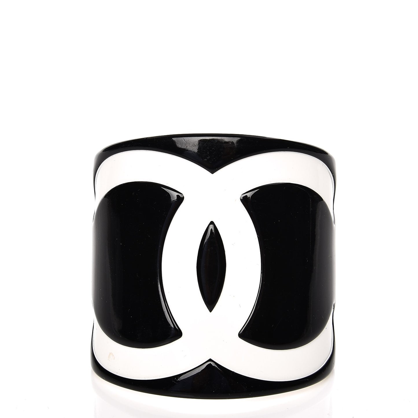 Resin CC Wide Cuff Black White