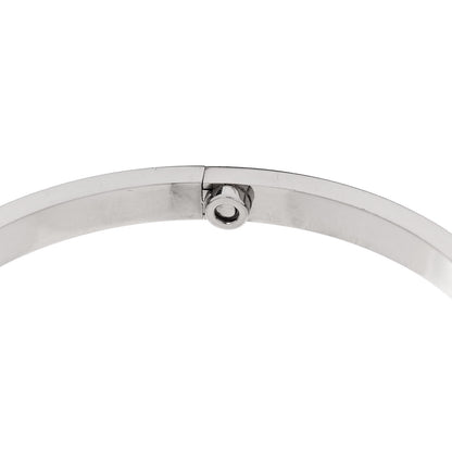 Cartier 18K White Gold Small LOVE Bracelet 17 7 of 8
