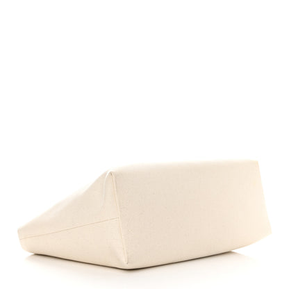 Celine Canvas Calfskin Horizontal Cabas Natural Tan 4 of 20