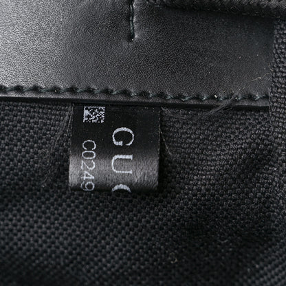 Gucci Soft GG Supreme Monogram Appia Calfskin Web Double Buckle Backpack Black 7 of 9