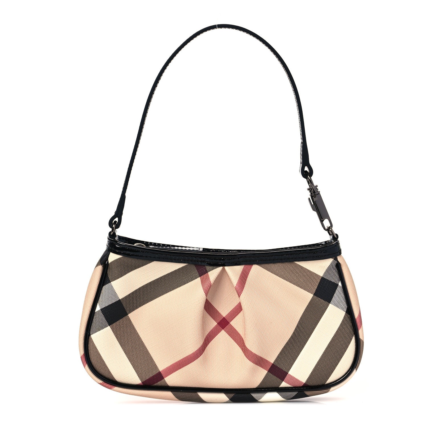 Burberry Nova Check Mini Shoulder Bag Black 1 of 9