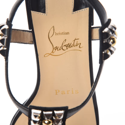 Christian Louboutin Nappa Kaleidra 25 T-Strap Sandals 36.5 Black 7 of 14