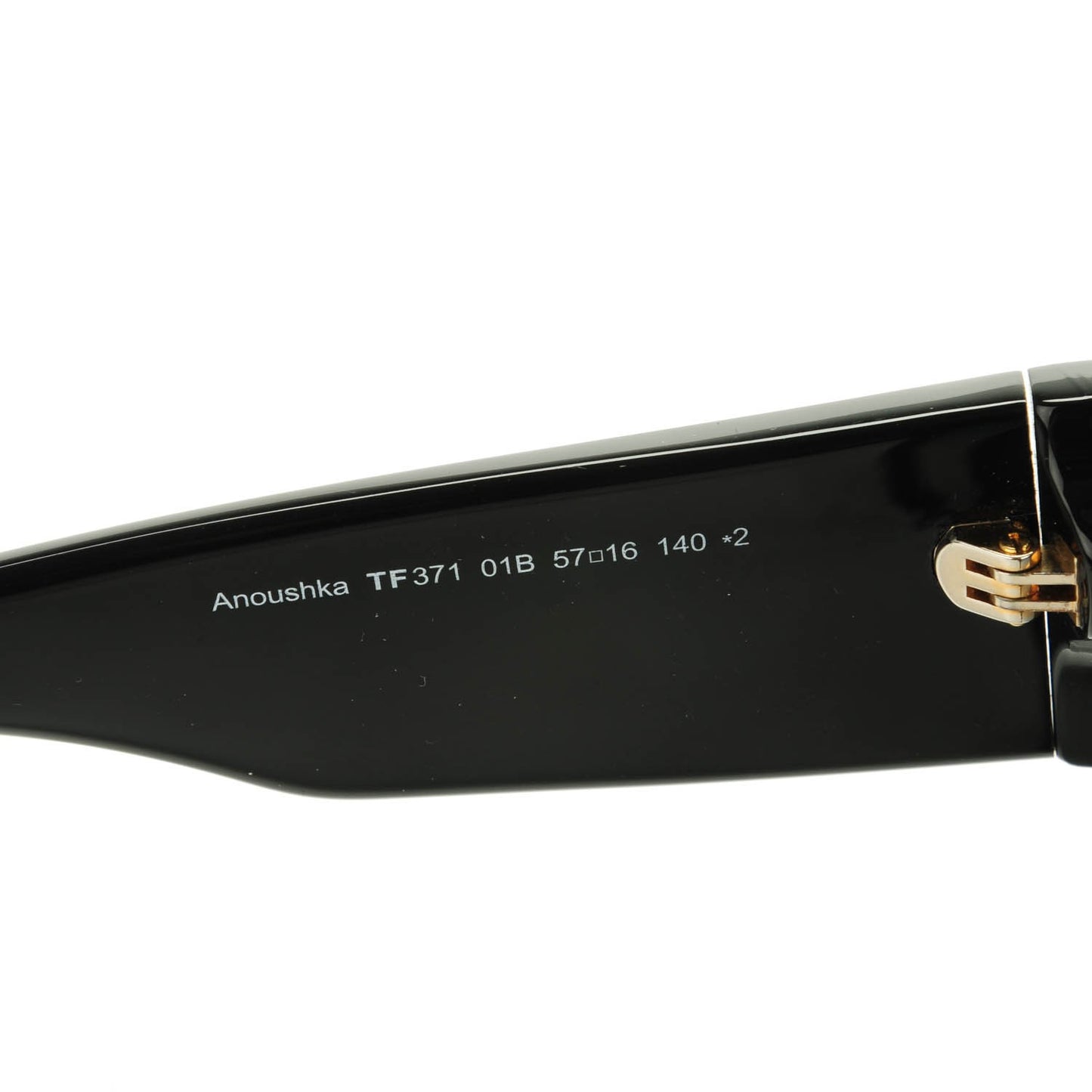 Acetate Anoushka Cat Eye Sunglasses TF371 Black