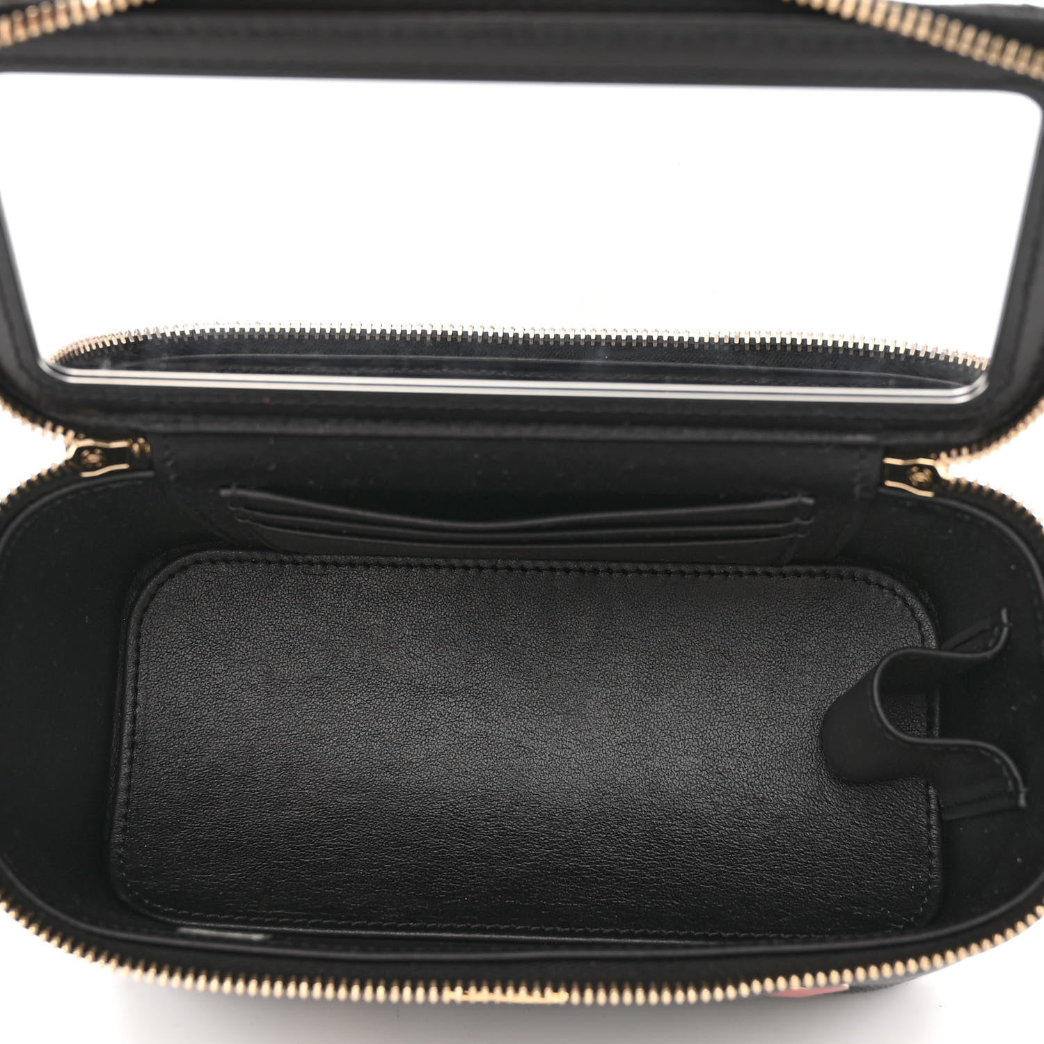 Chanel Caviar Quilted Enamel Coco Casino Small Vanity Case With Chain Black 5 of 15