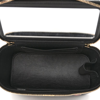 Chanel Caviar Quilted Enamel Coco Casino Small Vanity Case With Chain Black 5 of 15