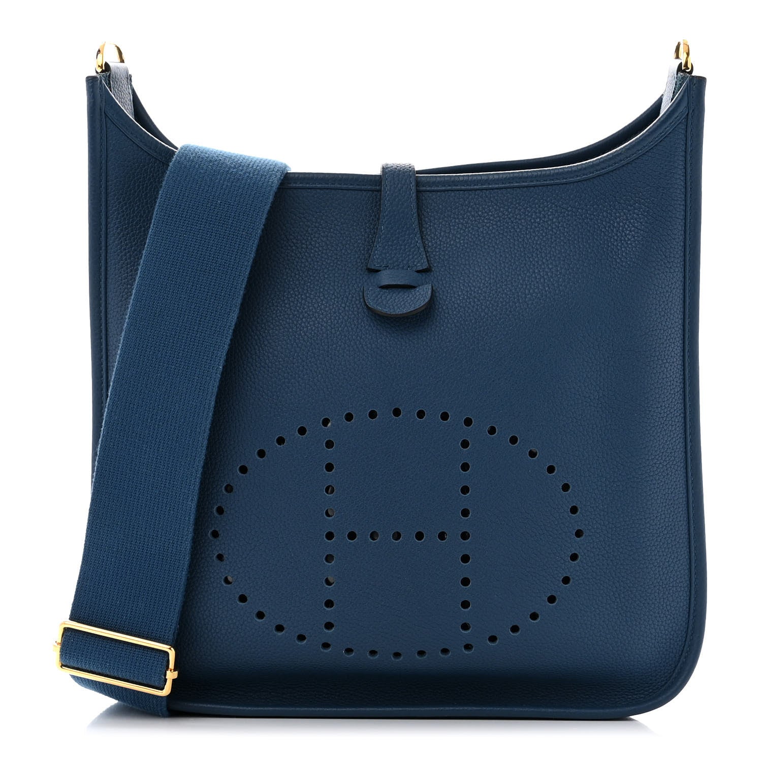 Hermes Taurillon Clemence Evelyne III PM Deep Blue 1 of 10
