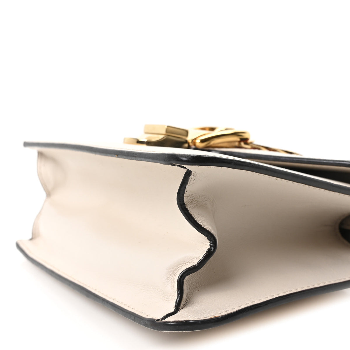 Calfskin Mini Sylvie Top Handle Bag White