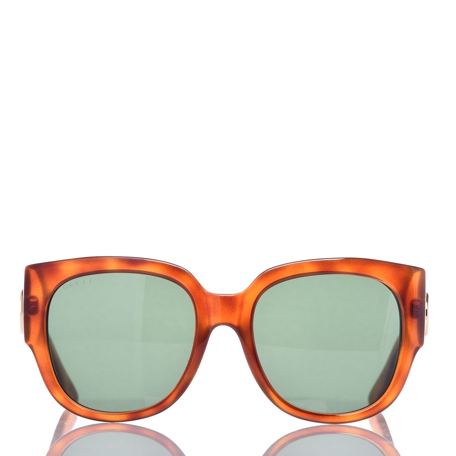 Gucci Acetate Square Frame Sunglasses GG0142SA Tortoise 2 of 7
