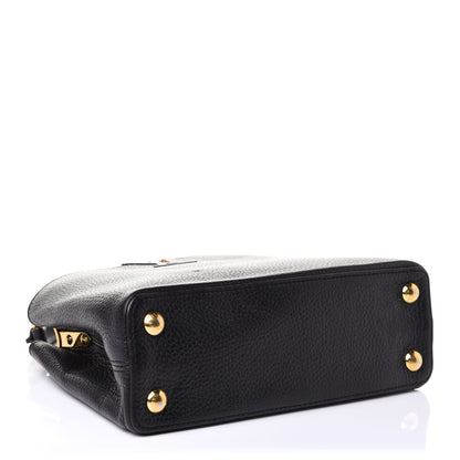 Louis Vuitton Taurillon Capucines BB Black 4 of 10