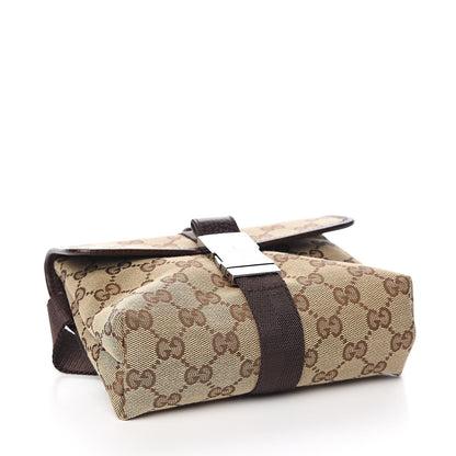 Gucci Monogram Waist Pouch Bag Dark Brown 4 of 10